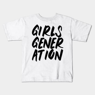 Girls' Generation Brush (Black) Kids T-Shirt